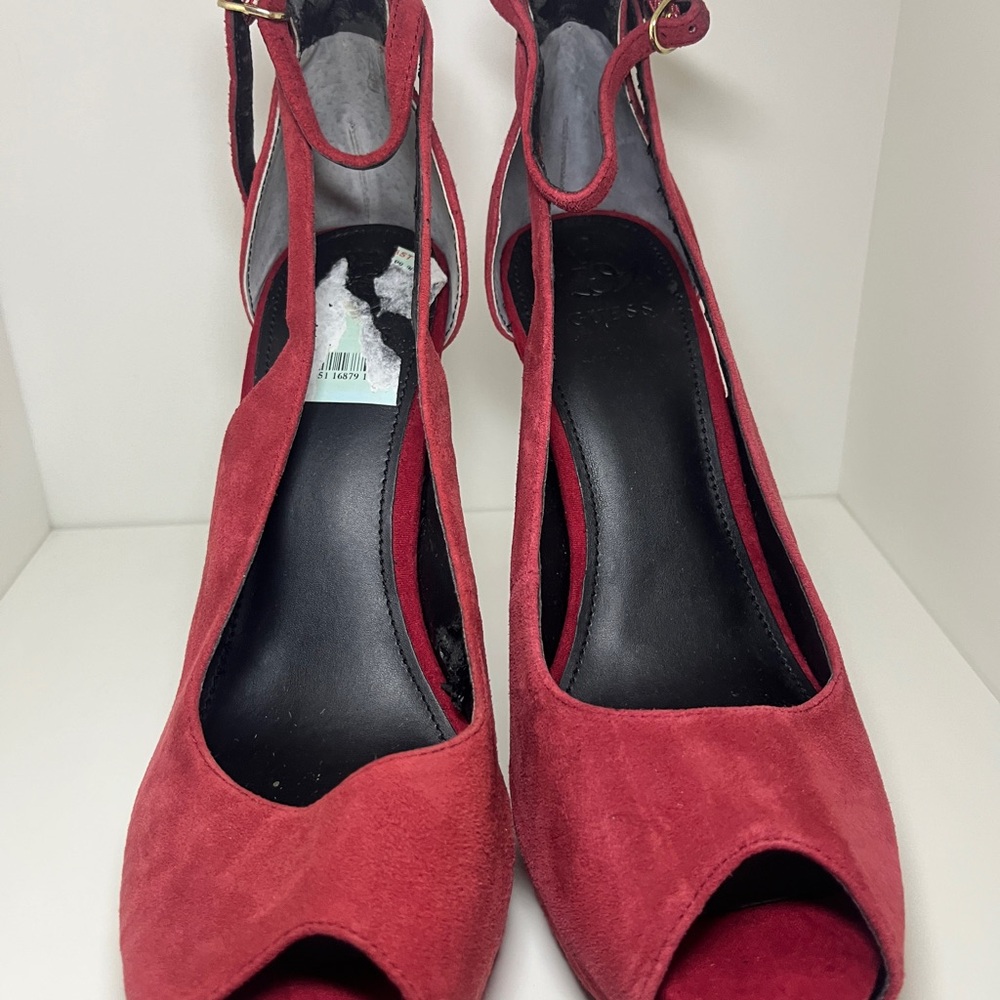 Guess Red Peep-Toe Women's Shoes